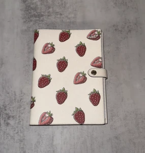 COACH Strawberry Print Notebook NWT - Picture 1 of 5