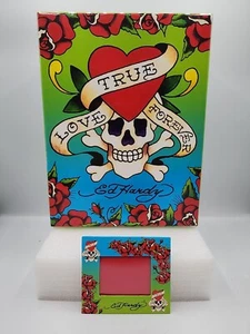 Ed Hardy x Lisa Frank Skull Heart Storage Photo Box & Frame True Love Forever - Picture 1 of 8