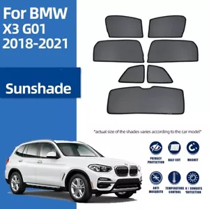 Side Window Sun Shade Visor Reversible Shield Curtain For BMW X3 G01 F97 2017-24 - Foto 1 di 15