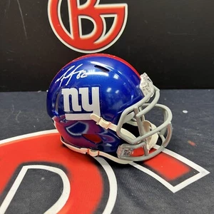 Mario Manningham New York Giants Signed Speed Mini Helmet Autographed Steiner - Picture 1 of 3