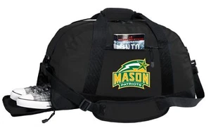 George Mason Duffel Bag – Official Patriots Medium Gym & Travel Bag with Shoe Po - Picture 1 of 5