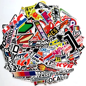 100PCS Vinyl JDM Stickers Pack Motocross Helmet Car Bicycle Laptop Moto Decals - Bild 1 von 10