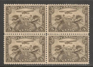 Canada #C1 (AP1) BLOCK FVF MNH 1928 - 5c Allegory Of Flight - Picture 1 of 1