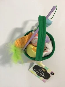 GMason Meow Cat Toy Easter Basket w/Catnip Includes 5 Toys NEW - Picture 1 of 24