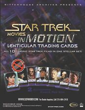 Star Trek Movies in Motion Trading Card Dealer Sell Sheet Sale Promo Ad 2008