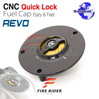 Tapa de combustible Billet liberación rápida REVO para Honda CBR900RR CBR600RR CBR1100XX Foto 1 de 4
