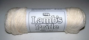 Nine 4oz balls of Brown Sheep LAMBS PRIDE Worsted Wool & Mohair yarn #M-10 CREAM - Picture 1 of 1