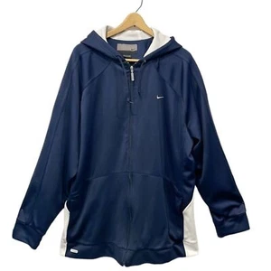 Nike Jacket Men’s Hoop Tech Dri-fit Training Hoodie Blue White Sz 2XL - Picture 1 of 14