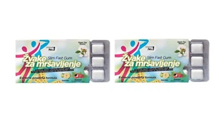 2X Slim Fast Gum Chewing Gum fast weight loss fat burning 24 pieces - Picture 1 of 1