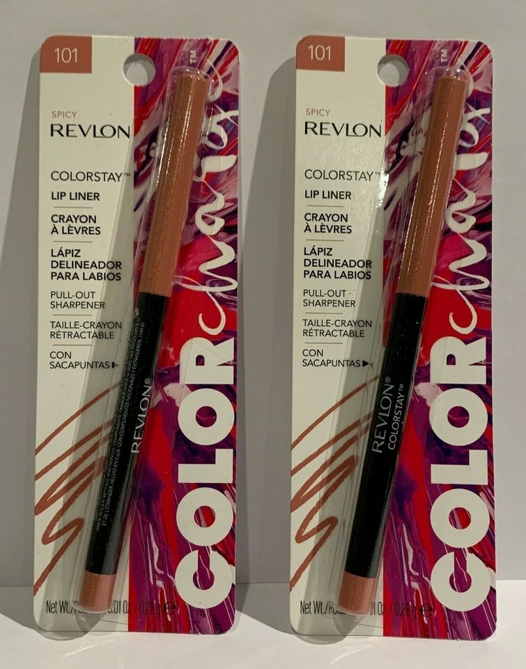 Lot Of 2 Revlon Colorstay Lip Liner SPICY #101 - Image 1 of 1