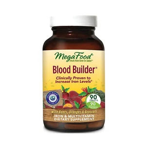MegaFood Blood Builder, Energy Boosting Iron Supplement, 90 Tablets - Picture 1 of 1