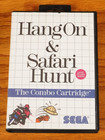 Hang On & Safari Hunt (Sega Master System) | *w/ Case & Hanging Tab* | No Manual