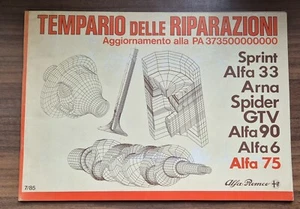Tempario delle Riparazioni + Inserto Alfa Romeo GTV Spider 33 - Foto 1 di 4