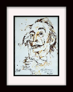 LEROY NEIMAN 'Salvador Dali' - Professionally Framed Art Print - Picture 1 of 2