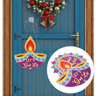 10 Pcs Papier Décoration De Fête Diwali Signe La Panneau Porte D'entrée