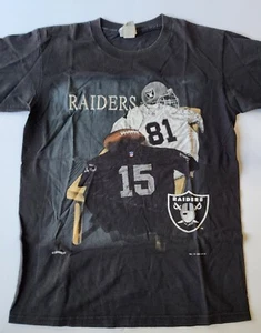 Vintage Oakland Raiders Shirt Mens Large Nutmeg 90's Y2K Garbers 15 Brown 81 Blk - Picture 1 of 13