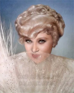 MAE WEST IN BELLE OF THE 90'S BEAUTIFUL SEXY COLOR PHOTO BY CHIP SPRINGER - Picture 1 of 1