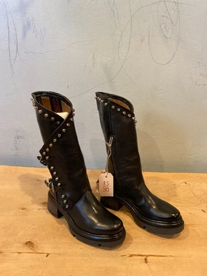 NWT A.S.98 Easton Studded Boot , Sz EU 40 / US 9 - 9.5 , Black Leather - Image 1 of 4
