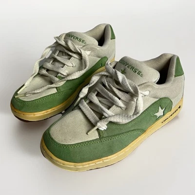 Sneakers Converse One Star scamosciate vintage retrò anni 90 made in verde ma... - Immagine 1 di 4