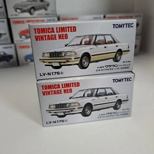 2 Units Tomica Limited Vintage Neo Lv-N176A N176B Crown Hardtop 2.8 Royal Saloon - Picture 1 of 10