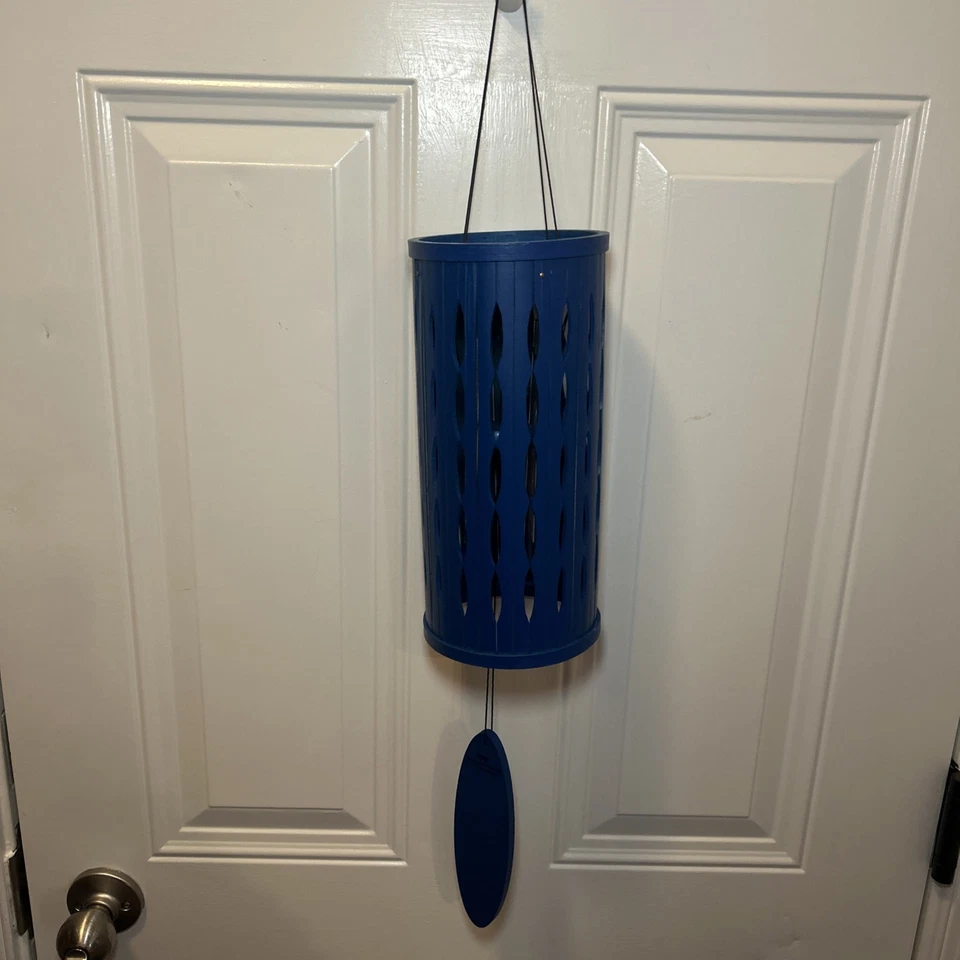 Carillones de viento Woodstock de color raro para exterior, carillón Aloha 28", carillón de viento azul Foto 1 de 4