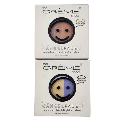 Crema Shop Angel Face Polvo Iluminador Duo Brilla con el Flujo y Su Brillo Brillante Foto 1 de 4