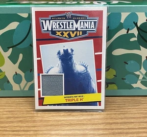 2012 Topps Heritage WWE Wrestlemania XXVII Triple H Mat Relic - Picture 1 of 2