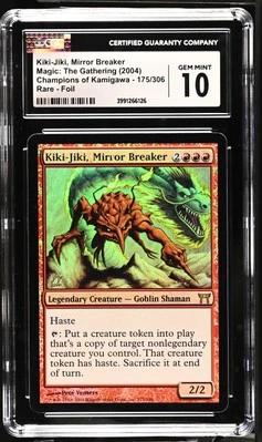 KIKI-JIKI, MIRROR BREAKER Champions of Kamigawa Foil CGC 10 MTG [Nostalgium] - Image 1 of 2
