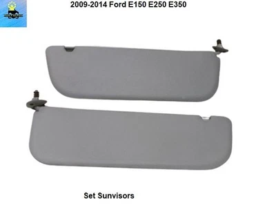 Пара солнцезащитных козырьков 9C2Z1504104FB 09–14 для Ford E150 E250 E350 R&L - Изображение 1 из 4