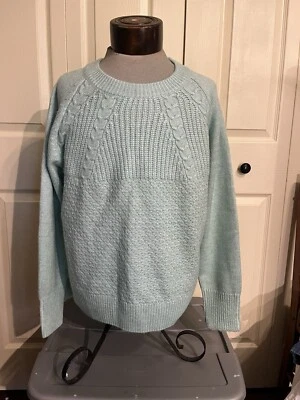 St. John’s Bay Candy Mint Cárdigan Tejido Cuello Redondo Suéter Talla XL Foto 1 de 4