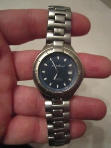 VINTAGE EDDIE BAUER QUARTZ WATCH -#0178 WORKS GREAT - BLACK FACE - BBA-22 - Picture 1 of 5