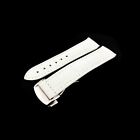 18mm White Genuine Leather Croco Strap/Band fit Omega Seamaster/PlanetOcean Pins
