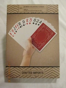 Jumbo Playing Cards 4.7" X 6.7" - Picture 1 of 5