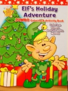 Elf's Holiday Adventure Jumbo Coloring & Activity Book - Paperback - New - Picture 1 of 1