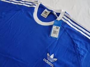 4XL Adidas 62" chest, NWT, Blue Bird Trefoil 3 stripe, T-Shirt , big fitting! - Picture 1 of 14