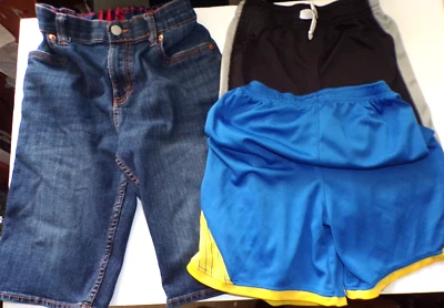 3 boys shorts Levi's 16r 28W Carters pullstring sport 6r C-Place athletic xl R1 - Image 1 of 4