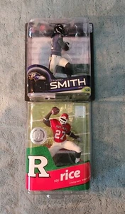 Baltimore Ravens McFarlane Figures Lot (2) Ray Rice College and Torrey Smith  - Picture 1 of 3