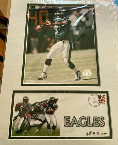 USPS Photo/Cover NFL Football 2002 Eagles Donovan McNabb MINT Cover