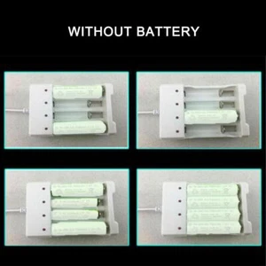 USB Plug Fast Battery Charger For AA AAA Rechargeable Slots Batteries 4♘ Q1D7 - Picture 1 of 7
