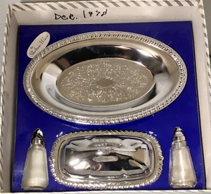 SHELTON WARE SALERO/PIMENTERO CUBIERTO PLATO DE MANTEQUILLA Y BANDEJA PARA SERVIR PAN con CAJA - Imagen 1 de 12