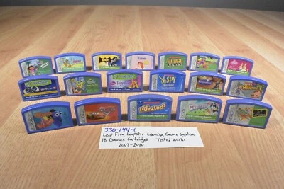 Leap Frog Leapster Learnig Game System 18 Cartridges 2003-2010(330-144-1) - Image 1 of 4