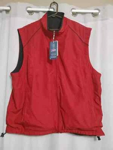 PGA Tour Signature Collection Mens Golf Reversible Vest Rio Red Zip Up XXL NWT - Picture 1 of 10