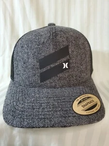 Hurley Icon Slash Trucker Snapback Hat - Dark Gray / Black Mesh OSFA - Picture 1 of 9