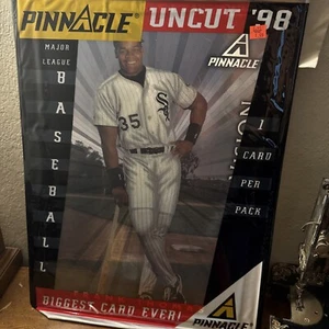 Frank Thomas 1998 Pinnacle UnCut Dufex Parallel 19"x13.5" single card-New! - Picture 1 of 6