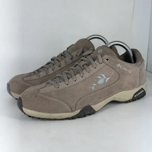 Women’s Columbia Cosmo Lea Suede Lace Up Shoes Gray Blue Size 9 #YL2406-275 - Picture 1 of 7