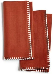 Bardwil Avery Zinnober 2 Stück Servietten Set Baumwolle - Bild 1 von 1