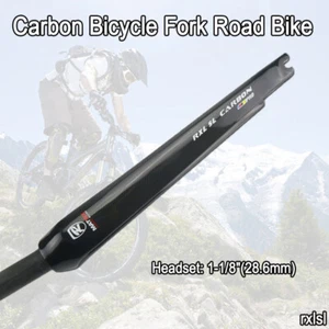 Carbon Fiber 700C Bicycle Front Forks Road Bike 28.6mm Ultralight for Cycling - Picture 1 of 9