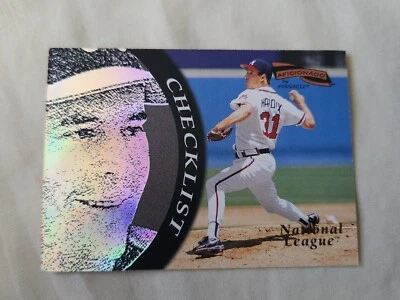 1996 Pinnacle AFICIONADO Greg Maddux Checklist Card #199 - Image 1 of 2