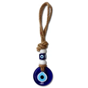 Blaues Seil Nazar Evil Eye Wand Türbehang Türkisch Glück Glänzend Geschenk 23cm NEU - Bild 1 von 2