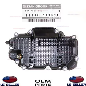 Genuine Engine Oil Pan Lower w/Gasket OEM INFINITI Q50 Q60 3.0L Only AWD w/o RWD - Picture 1 of 4